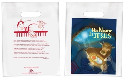 His Name Is Jesus Goodie Bag (Matthew 1:21 KJV) (9 x 12) (Pack Of 12) | SHOPtheWORD