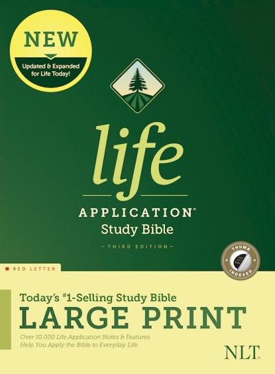 NLT Life Application Study Bible/Large Print (Third Edition) (RL)-Hardcover Indexed | SHOPtheWORD