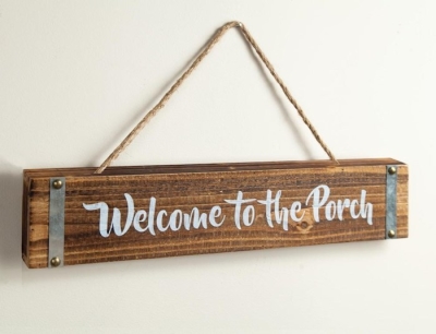 Sign-Welcome To The Porch (20 x 4) | SHOPtheWORD
