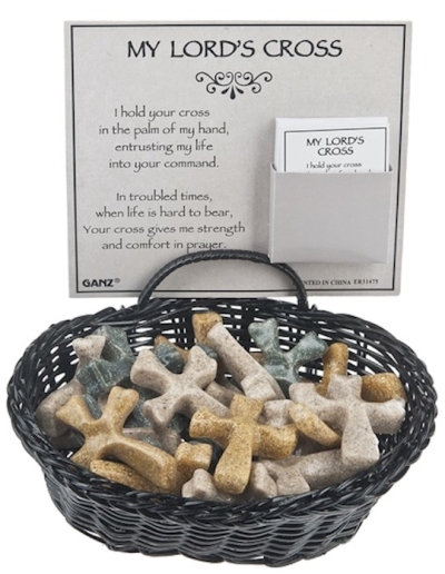 Comfort Cross-My Lord's Crosses-In A Basket (2") (24 Pieces) | SHOPtheWORD