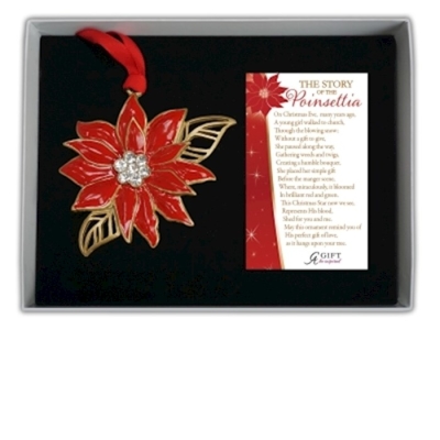 Ornament-Poinsettia w/Story Card (3") | SHOPtheWORD