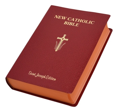 NCB St. Joseph New Catholic Bible Giant Type-Red Imitation Leather | SHOPtheWORD