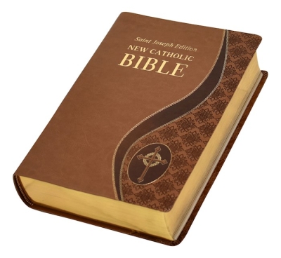 NCB St. Joseph New Catholic Bible Giant Type-Tan Dura-Lux | SHOPtheWORD