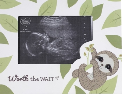 Photo Frame-Worth The Wait Sloth/Sonogram (Holds 4 x 6 Photo) | SHOPtheWORD