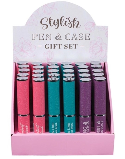 Merchandiser-Stylish Pen & Case Gift Sets (Pack Of 30) (PRODUCT INCLUDED) | SHOPtheWORD