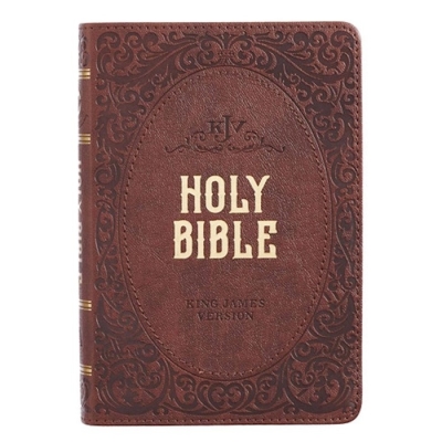 KJV Compact Bible-Dark Brown LuxLeather | SHOPtheWORD
