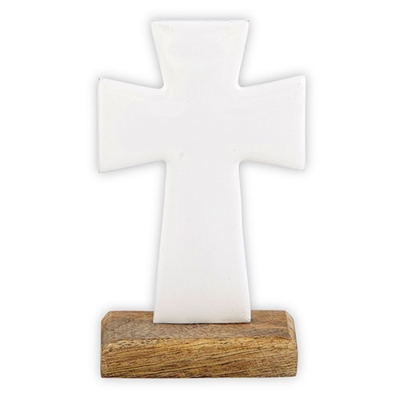 Standing Cross-Enamel-White (2" x 4") | SHOPtheWORD