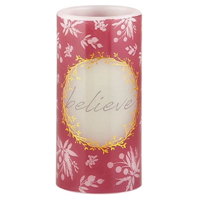 LED Candle-Believe-Gift Boxed (6") | SHOPtheWORD