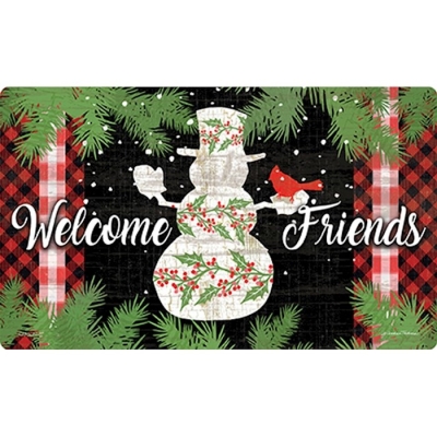 Mat-Holly Berry And Snowman (17" x 29") | SHOPtheWORD