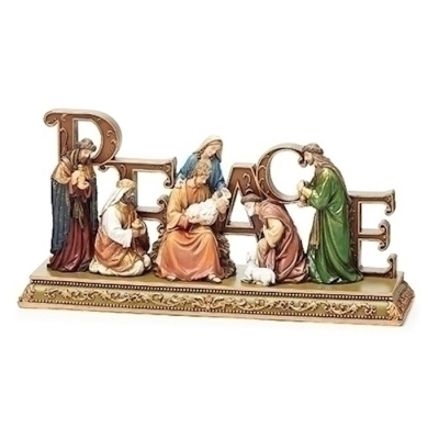 Tabletop Decor-Peace Nativity (5.75") | SHOPtheWORD