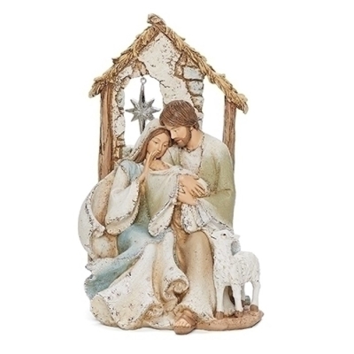 Figurine-Holy Family w/Star In Window (9.25") | SHOPtheWORD