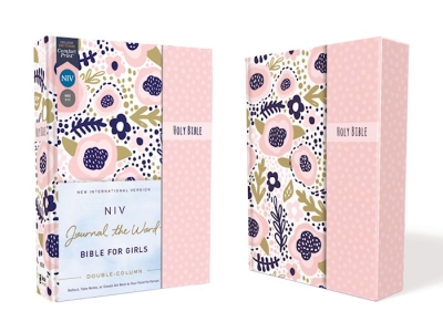NIV Journal The Word Bible For Girls, Double Column (Comfort Print)-Pink Hardcover w/Magnetic Flap | SHOPtheWORD