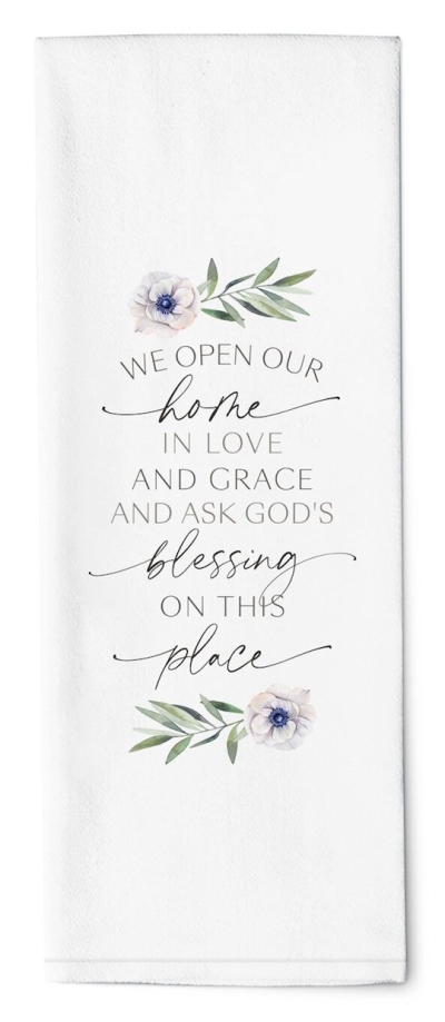 Tea Towel-We Open Our Home In Love (16" x 28") (Pack Of 6) | SHOPtheWORD
