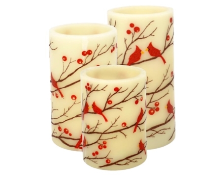 Candle Set-Cardinals (3 Pieces) | SHOPtheWORD