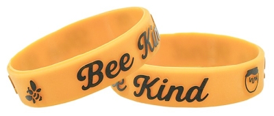 Power Bands-Bee Kind (.5"W 2" Dia) (Pack Of 12) | SHOPtheWORD