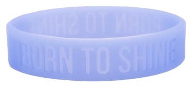 Power Bands-Born To Shine/Glow In The Dark (.5"W 2" Dia) (Pack Of 12) | SHOPtheWORD