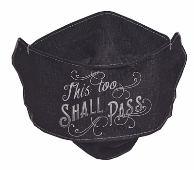 Face Mask-This Too Shall Pass-Black | SHOPtheWORD