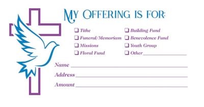 Offering Envelope-Dove & Cross (Value) (Pack Of 100) | SHOPtheWORD
