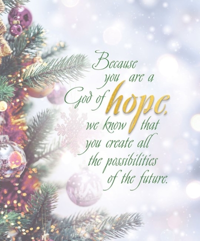 Bulletin-Advent Week 1: Hope/Trees And Ornaments-Legal Size (Pack Of 50) | SHOPtheWORD