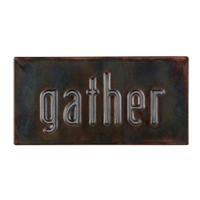 Metal Box Plaque-Gather (8" x 4" x 2") | SHOPtheWORD
