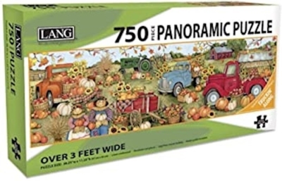 Jigsaw Puzzle-Harvest Truck (750 Piece Panoramic) | SHOPtheWORD