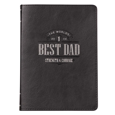 Journal-Classic LuxLeather-Best Dad-Black by Art Gift Christian | SHOPtheWORD