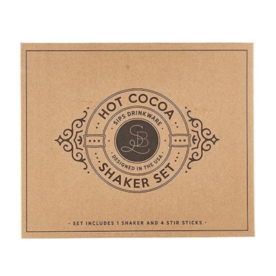 Hot Cocoa Boxed Set (Includes 4 Stir Sticks & 1 Cocoa Shaker) | SHOPtheWORD