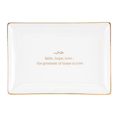 Trinket Tray-Faith Hope Love (6" x 4") | SHOPtheWORD