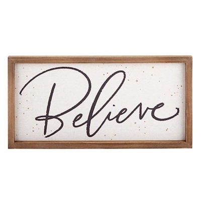 Wall Plaque-Believe (16" x 18") | SHOPtheWORD