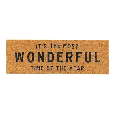 Coir Doormat-Wonderful Time (30" x 10") | SHOPtheWORD