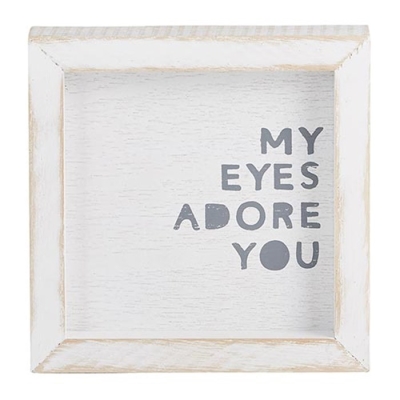 Petite Word Board-My Eyes Adore You (6" x 6") | SHOPtheWORD