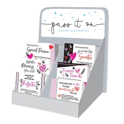 Pass It On Cards-Love & Friendship Display (7 x 7 x 5) 6 Asst (300 Pieces) | SHOPtheWORD