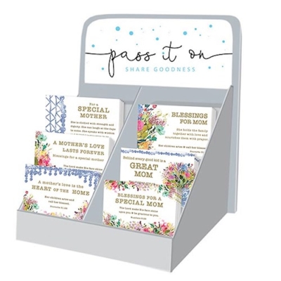 Pass It On Cards Mother's Day Display (7 x 7 x 5) 6 Asst (300 Pieces) | SHOPtheWORD