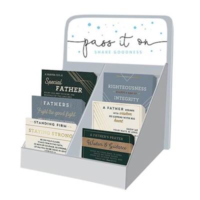 Pass It On Cards-Father's Day Display (7 x 7 x 5) 6 Asst (300 Pieces) | SHOPtheWORD