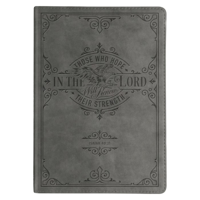 Journal-Those Who Hope In The Lord-Faux Leather-Black by Art Gift Christian | SHOPtheWORD