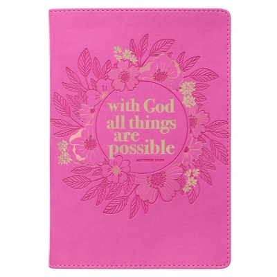 Journal-All Things Possible Matt. 19:26 by Art Gift Christian | SHOPtheWORD