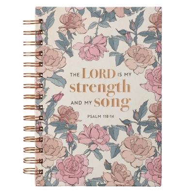 Wire Journal My Strength and My Song Psalm 118:14 by Art Gift Christian | SHOPtheWORD