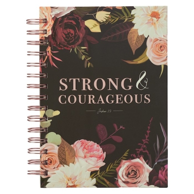 Lg Wire Journal Strong & Courageous Prov. 31:25 by Art Gift Christian | SHOPtheWORD