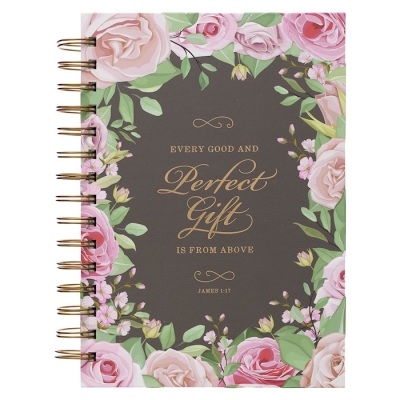 Lg Wire Journal Every Good and Perfect Gift is from Above by Art Gift Christian | SHOPtheWORD