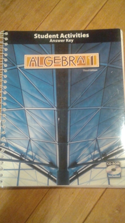 Algebra 1 Student Activities Manual Answer Key w/CD (3rd Edition) by Press BJU | SHOPtheWORD
