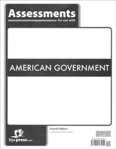 American Government Assessments (4th Editions) by Press BJU | SHOPtheWORD