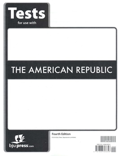 American Republic Tests (4th Edition) by Press BJU | SHOPtheWORD