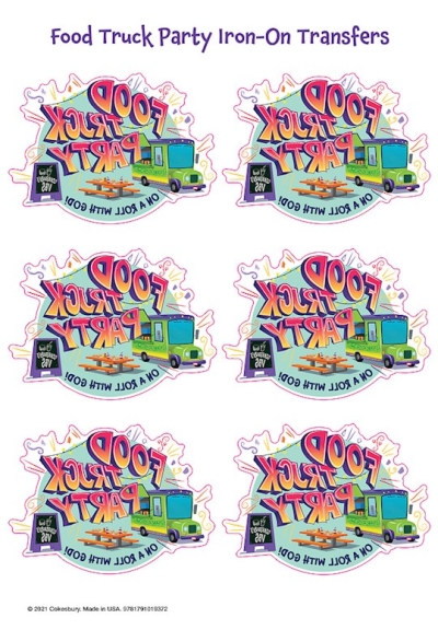 VBS-Food Truck Party: Iron-On Transfers (Pack Of 12) by Cokesbury | SHOPtheWORD