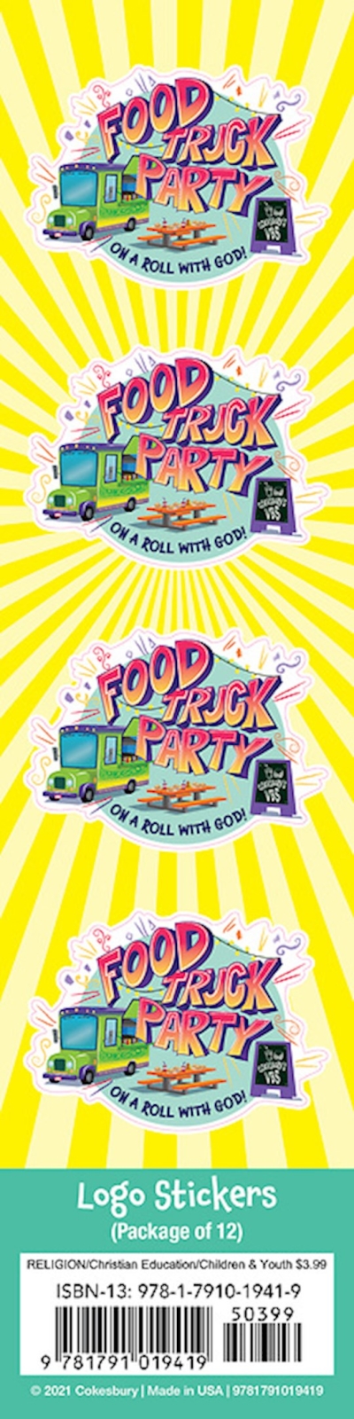 VBS-Food Truck Party: Logo Stickers (Pack Of 24) by Cokesbury | SHOPtheWORD