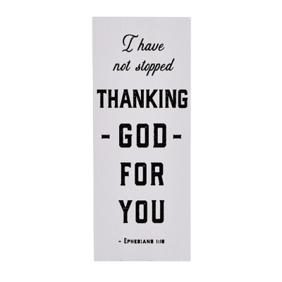 Vertical Standing Block-Thanking God For You (2" x 5") | SHOPtheWORD