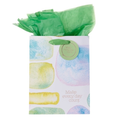 Gift Bag-Smooth Sea Glass/Make Every Day Count | SHOPtheWORD