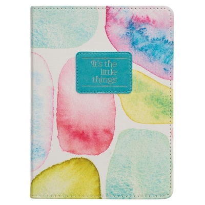 Journal Handy Faux Leather-Smooth Sea Glass/It's the Little Things by Art Gift Christian | SHOPtheWORD