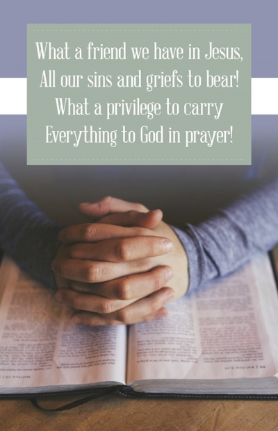 Bulletin-What A Friend We Have In Jesus (Pack Of 100) | SHOPtheWORD