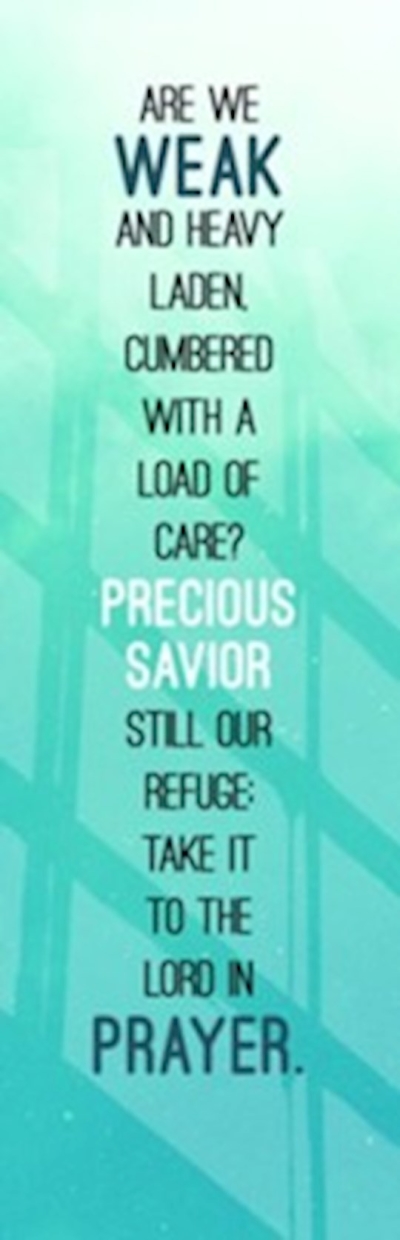 Bookmark-What A Friend We Have In Jesus (Pack Of 25) | SHOPtheWORD