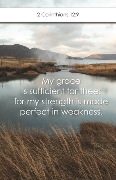 Bulletin-My Grace Is Sufficient For Thee( 2 Corinthians 12:9) (Pack Of 100) | SHOPtheWORD
